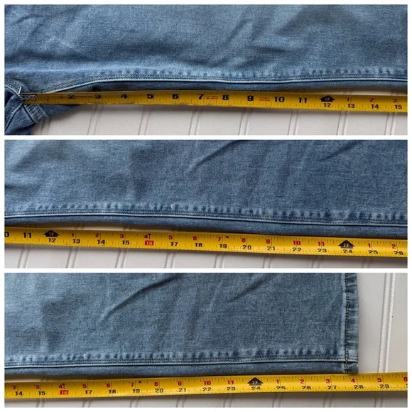 Hudson High Rise Denim Jeans Medium Blue Size 12 Straight Leg NWOT #1811754 - Picture 6 of 8